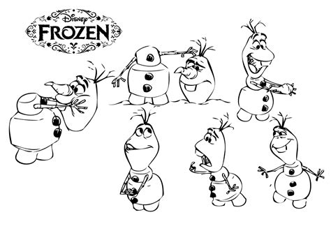 olaf coloring pages coloringrocks