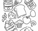 Coloring Pages Food Sheets Meat Chicken Beef Canned Getcolorings Printable Foods Getdrawings Color sketch template