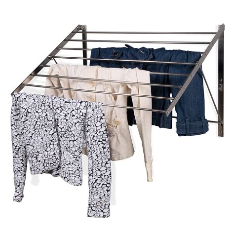 buy brightmaison wall clothes drying rack laundry room organizer