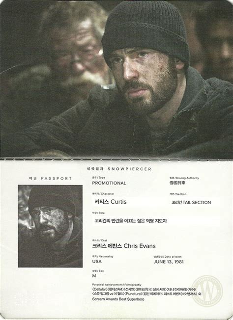 snowpiercer s cast of characters revealed through passport photos