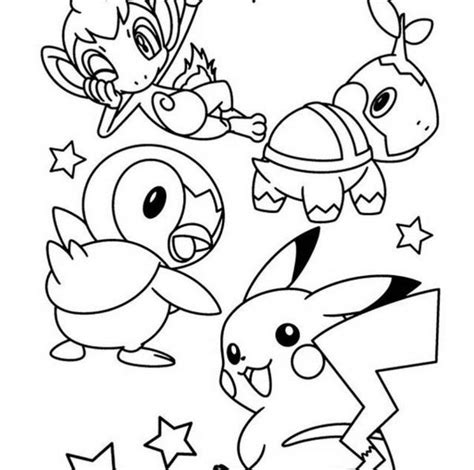 pikachu clefairy coloring pages learny kids