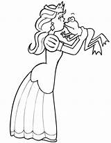 Frog Princess Coloring Pages Disney Popular sketch template