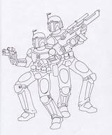 Commando Republic Clone Humanoid Sketch sketch template