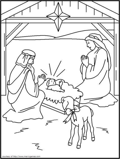 printable christian christmas coloring pages  getcoloringscom