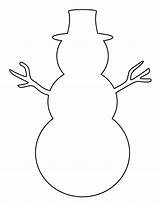 Snowman Stencils sketch template