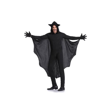 Mens Black Bat Cosplay Adult Halloween Costume N17945