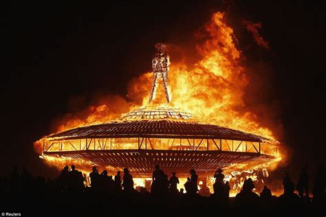 burning man  ends  blaze  record breaking crowds attended