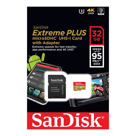 sandisk extreme  microsdhc memory card uhs    mbs  adapter gb ebay