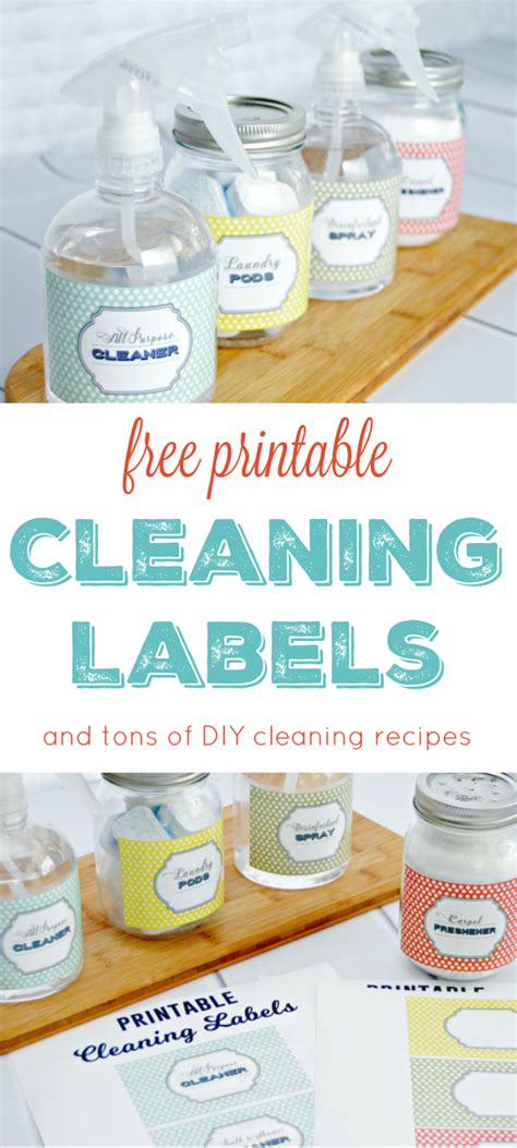 printable cleaning labels cleaning solutions  printable