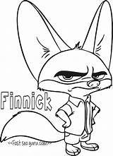 Zootopia Pages Coloring Finnick Printable Color Print Desktop Right Background Set Click Save Getcolorings sketch template