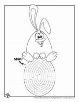 Mazes Maze Bunny Woojr sketch template