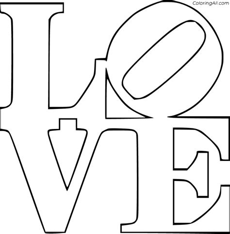 printable love coloring pages  vector format easy  print