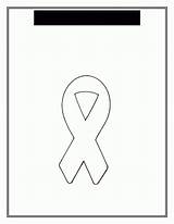 Coloring Ribbon Autism Popular Library sketch template