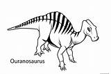 Pachycephalosaurus Ouranosaurus sketch template