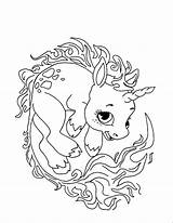 Unicorn Coloring Pages Baby Unicorns Cute Printable Kawaii Adult Sheets Animal sketch template