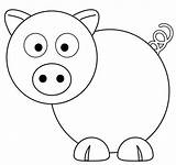 Cerdo Schwein Colorir Desenhos Cerditos Ausdrucken Maialino Maiale Porcos Malvorlagen Stilizzato Figuras Kinderbilder Cartoon Malvorlage sketch template