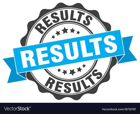 results stamp sign seal royalty  vector image