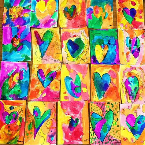valentine art projects  elementary students  love   class create fun  bmp