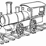 Steam Train Locomotive Coloring Old Netart sketch template