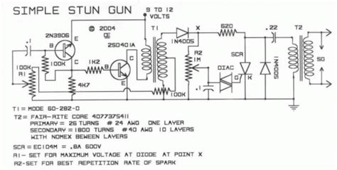 diy stun gun circuit