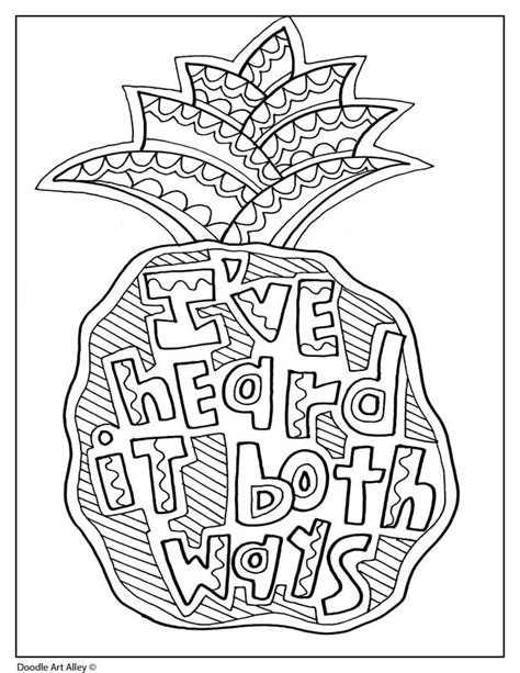 quote coloring pages doodle art alley quote coloring pages doodle