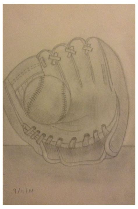 draw  baseball glove howtodrawabaseballglove baseball