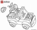 Construction Coloring Lego Pages Truck Mini Printable sketch template