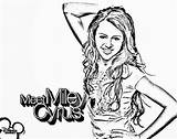 Miley Cyrus Coloring Pages Popular Coloringhome sketch template
