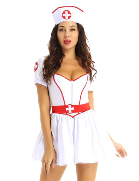 Sexy Women S Nurse Doctor Uniform Costume Halloween Cosplay Fancy Dress