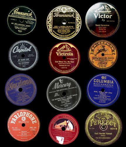 midnight pine vintage record labels