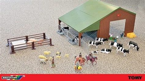 britains farm set  scale toy playset farm village farm toys