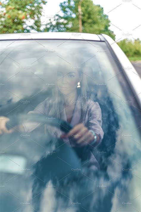 Close Up Of A Cars Windshield High Quality People Images ~ Creative