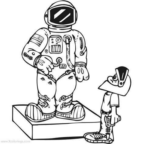 female astronaut coloring pages xcoloringscom