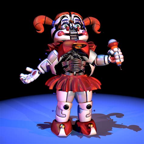 scooped circus baby fnaf sl blender  chuizaproductions  deviantart