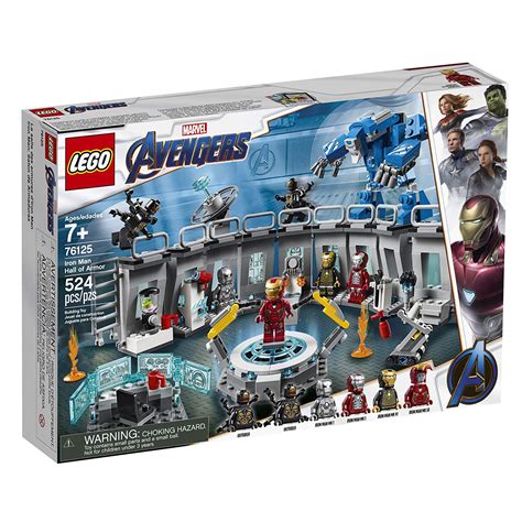 lego marvel avengers iron man hall  armor  building kit