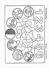 Creation Days Coloring Pages Printable School Sunday Kids Bible Crafts sketch template