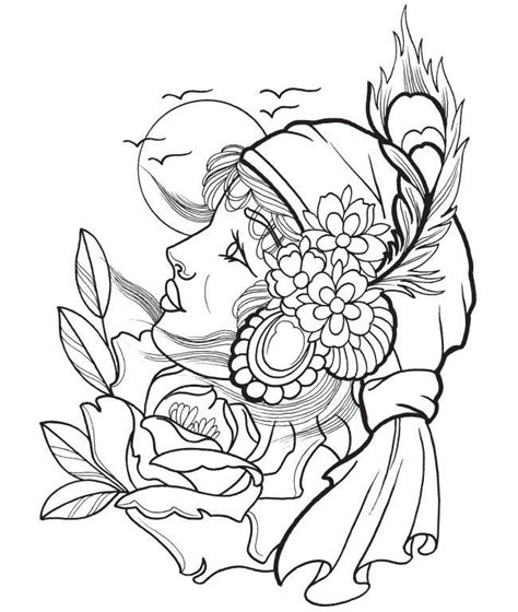 art coloring pages  adults tattoo coloring book fashion coloring book