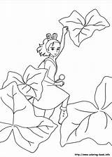 Arrietty Coloring Pages Ghibli Studio sketch template