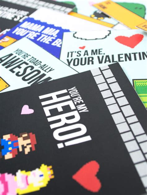 super mario valentines printables  story simple everyday mom