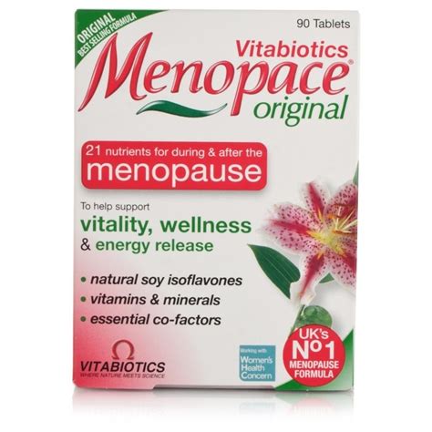 vitabiotics menopace tablets 90 menopause relief