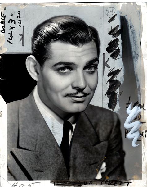 airbrushed clark gable image among early hand re touched photographs