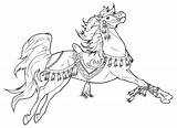 Coloring Pages Saddle Horse Getdrawings sketch template