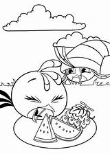 Coloring Angry Stella Birds Pages Popular sketch template