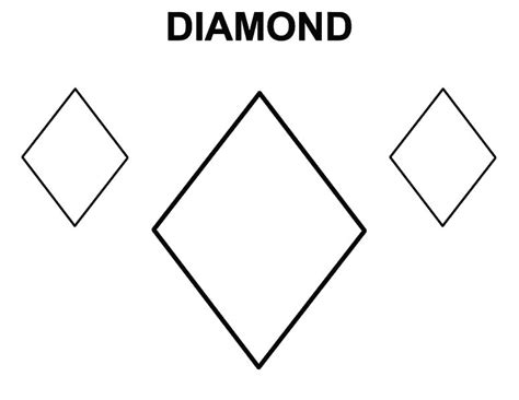 learning  draw diamond shape coloring pages kids play color