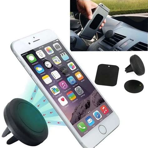 magnetic car phone holder air vent outlet rotatable mount magnet phone mobile holder universal
