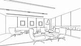 Interieur Perspective sketch template