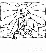 Coloring Bible Pages Religious Color Story Jesus Holding Stories Kids Printable Book Sheets Sheet Found sketch template
