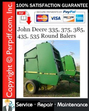 john deere       balers service repair manual