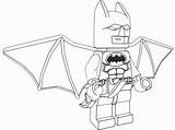 Batman Lego Coloring Pages Wings Kids sketch template
