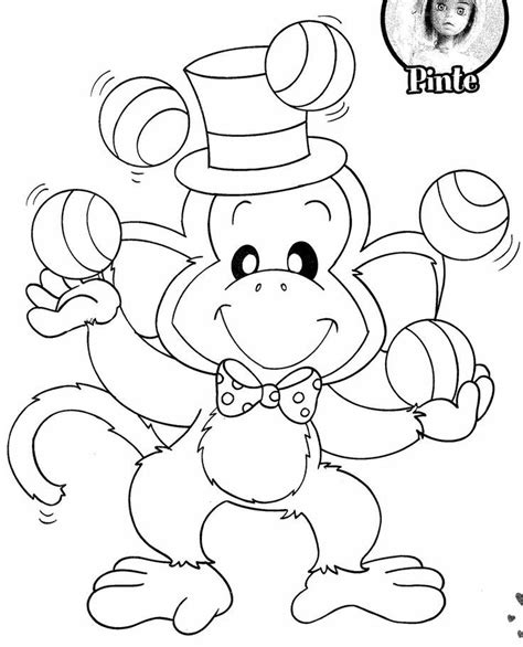 circus monkey coloring pages monkey coloring pages coloring pages